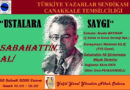 Ustalara Saygı: Sabahattin Ali Çanakkale’de!